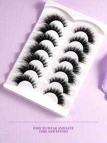 Soft Dense 3D Winged False Eyelashes, Suitable For Multiple Occasions - View 5