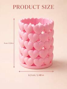 Multifunctional Storage Organizer Box - Heart-Shaped Hollow Design Cutlery Holder, Desktop Storage Rack (Suitable For Storing Cutlery, Straws, Tea Bags, Pens, Remote Controls); Compact And Space-Saving, Suitable For Kitchen, Office, Living Room - Multicolor - View 6