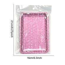 Rectangular Stainless Steel Nail Art Tray, Multi-Color Metal Storage Dish, Professional Manicure & Pedicure Tool, Rhinestone Gemstone Cosmetic Jewelry Display Tray, Suitable For Nail Salon And Home Use - Multicolor - View 4