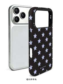 GIIPPA 1件星形圖案設計手機殼，適用於Phone 17 Pro Max，兼容Phone 16 Pro Max、15 Pro Max、14 Pro Max，韓系高端時尚趣味手機殼，兼容11/12/13/14/15/16 Pro Max Plus，優雅設計男女皆宜，送給女友的完美禮物，適合聖誕節、情人節、復活節、婚禮季與生日 - 藍色 - 查看 3