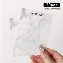 20pcs Nail Display Cards Handmade Nail Art Packaging Board Professional Press-On Nails Packaging Card Nailfie Paper Storage Card Photography Display Prop Board Nail Salon Accessories Nail Tools - Multicolor - View 6