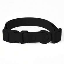 PVC Waterproof, Odor-Resistant, Rust-Proof Dog Collar With Adjustable Buckle, Easy To Clean, Suitable For Small, Medium, And Large Dogs - Black - View 9