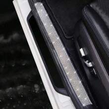 1/2pcs Shiny Diamond Door Sill Protector For Car Door/Single Door - Rhinestone Door Threshold Anti-collision Strip - View 7