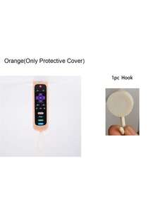 Funda protectora de silicona con forma de orejas de gato para control remoto, funda de silicona de unicolor con brillo anti-pérdida para control remoto, incluye gancho, cordón incorporado, adecuada para control remoto de TV - multicolor - Ver 12