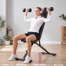 Strength Training Adjustable Weight Bench - Black - View 2