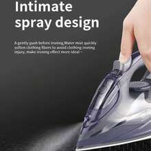 SOKANY-2071 2600W Powerful Steam Iron, Non-Stick Soleplate With Spray Function, Built-In Anti-Calc, Multi-Level Adjustable Household Clothes Wrinkle Remover - Grey - View 5