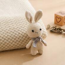 Handmade Crochet Rattle, Baby Interactive Crochet Toy, Built-In Bell, 3D Cute Design, Rich Details, Attract Baby's Attention, Develop Baby's Hearing, Baby Shower Gift, New Mom Gift, Christmas Gift, Easter Gift, Newborn Keepsake Gift - Multicolor - View 1