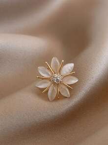 11pcs Cross-Border Anti-Exposure Brooch, High-End Seamless Small Pin For Women, Versatile Elegant Brooch To Fix Clothing And Suit Collar - White - View 12
