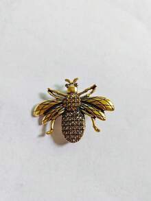 Vintage Bee Rhinestone Brooch, Insect Lapel Pin, Jacket, Scarf, Hat Decoration Bee Badge, Fashion Women Jewelry Gift - Bee - View 4