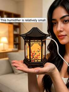 Chinese Style Mini Humidifier & Night Light - USB Portable Cool/Dry Mist Air Humidifier, Traditional Pagoda/Turtle Design, ABS Material Quiet Operation, Suitable For Home, Office, Car, Bedroom Humidifier, Ideal Gift - Gazebo Humidifier - View 5