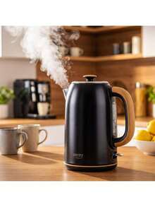 CAMRY Metal Electric Kettle With Strix Controller, Stainless Steel Kettle - 1.7L, Boil-Dry Protection, Auto Shut-Off, Fast Boil - EU E Type Plug(220-240V) - View 1