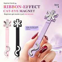 Multifunctional Ribbon Cat Eye Magnetic Nail Art Magnet Tool, Can Create Ribbon Cat Eye Nail Art And Rice-Shaped Cat Eye Nail Art Styles, Easy To Operate, Suitable For Nail Art Enthusiasts And Nail Salons To Make Fake Nails, Acrylic Nail Tips, Holiday Nails, Professional Nail Artist Tool - Multicolor - View 12
