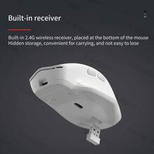 Lenovo N230 Dual-Mode Wireless Mouse | 2.4G/BT Dual-Mode Connection | Rechargeable Battery | Skin-Friendly Material Comfortable Grip | Suitable For Office And Home Use - View 6
