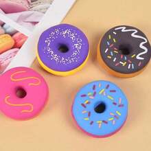 somoving TPR Donut Squeeze Toy, Soft Cute Stress Relief Squeeze Toy, Realistic Donut Toy, Fun Toy, Birthday Gift, Prank Prop - Multicolor - View 3
