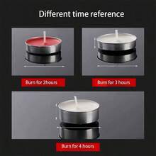 10-30pcs Small Smokeless Tea Light Candles, Romantic Mini Candles, Wax Melt Heater Candles, Odorless And Smokeless, For Birthday Party, Outdoor Wedding, Indoor Dinner Atmosphere - Multicolor - View 8