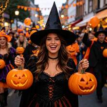 Halloween Y2K Retro Gothic Wool Knit Witch Hat, Suitable For Parties, Festivals, Can Be Used As A Gift For Friends, Unisex - A - View 8