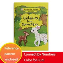 Connect The Dots Activity Book, Featuring Cute Characters, Forest Animals, Marine Creatures, Plants, Special Vehicles And Dinosaurs, Number Sequencing, Coloring, Pencil Control, Screen-Free Travel Fun - Concentration Exercise - View 9
