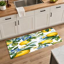 1pc Lemon Pattern Diatomaceous Earth Absorbent Dish Drying Mat, Pastoral Style, Suitable For Kitchen Countertop, Home Dining Table Decor, Coffee Machine Mat, Breakfast Mat, Table Mat And Holiday Party Decoration - Multicolor - View 12