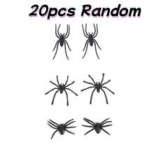2/10/20/30/40/60pcs Mini Realistic Plastic Black Spider Toys, Simulated Insect Prank Props For Halloween Party Supplies - Multicolor - View 11
