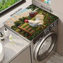 1pc Rooster And Farm Pattern Kitchen Absorbent Drying Mat, Country Pastoral Style, Suitable For Kitchen Countertop, Coffee Machine, Dining Table And Daily Home Decor - Multicolor - View 11
