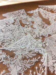 1 Pack 30pcs Vintage Hollow Lace PET Stickers For Scrapbooking, Journaling And Decoration - DT1857 - View 3