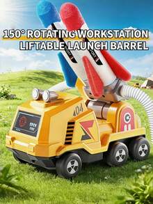 Rocket Launcher Toy, Foam Rocket Launch Game, Pneumatic Rocket Car Toy, Interactive 2-Player Outdoor/Indoor Game, STEM Learning Activity, Parent-Child Interaction Toy, Fun Party Game, Birthday Gift For Boys And Girls - Multicolor - View 4