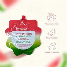 Watermelon Shea Butter Sugar Scrub, Unisex Exfoliating Moisturizing Body Scrub, Contains Shea Butter And Watermelon Collagen With Sugar Grain Texture, Suitable For Daily Shower Skincare, Gentle Body Exfoliation, Suitable For Rough And Dry Skin - Watermelon - View 6