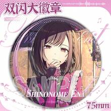 2026 1pc 2D Anime Music Character 75mm Holographic Button Badge, Collectible Pin For Backpack Bag Decor, Back-To-School Gift, Birthday Gift For Anime Fans - Multicolor - View 8