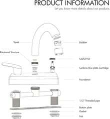 Basin Faucets - Black - Model B - View 10