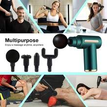 AXH Powerful Muscle Relaxation Device - Rechargeable Deep Tissue Massage Gun With 4 Massage Heads, Full Body Relief, Ultimate Muscle Recovery Tool, Home-Grade Plastic Material, USB Charging - Black - View 3