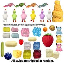 1pc Soft Squishy Box Blind Box Fun Set, Creative Slow Rebound Candy Squeeze Toy, Stress Relief Hand Relaxation Desktop Decor, Party Favor Adult Gift - Multicolor - View 5