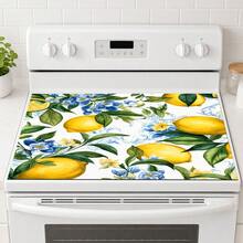 1pc Lemon Pattern Diatomaceous Earth Absorbent Dish Drying Mat, Pastoral Style, Suitable For Kitchen Countertop, Home Dining Table Decor, Coffee Machine Mat, Breakfast Mat, Table Mat And Holiday Party Decoration - Multicolor - View 5