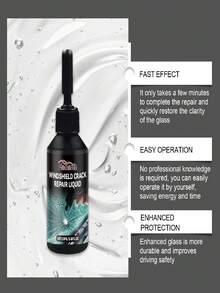 Car Glass Care Kit, Windshield Crack & Scratch Repair Adhesive, Pitting Restoration Glue, Mirror Seamless Bonding Agent, Scratch Repair, Enhanced Glass Strength, Designed For Glass Repair - Kit - View 7