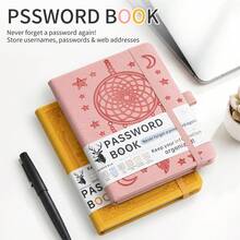Hard Cover Password Organizer Notebook With Letter Tabs, 6.1x4.72 Inch B6 Size Website Login Username And Password Record Book For Home And Elderly Security Organization - B6 - View 11
