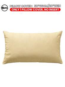 1pc Soft Pillowcase, Standard Size, Envelope Closure, Wrinkle-Resistant, Fade-Resistant, Stain-Resistant, Without Pillow Insert, Suitable For Autumn Decor, Room Decor, Back To School, Study Supplies, Available In White, Pink, Black, Navy, Beige, Gray, Green, Blue, Green - Multicolor - View 43