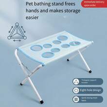 Tempat Tidur Mandi Anti Gores untuk Anjing Peliharaan, Perawatan Anti Kejar-Kejar dan Anti Kabur, Tempat Tidur Mandi Hammock, Bahan Jaring Bernapas Dua Lapis, Rangka Logam Desain 8 Lubang, Cocok untuk Kucing dan Anjing Kecil dan Sedang, Bebas Genggam Setelah Digantung dan Dipasang, Mandi, Perawatan, Pemotongan Kuku, dan Manikur - Satu-Ukuran - View 9