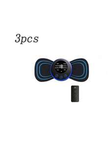 AXH New Massage Patch With LCD Display, EMS Neck Massager, Electric Massage Device For Neck And Back, 8 Modes Pulse Muscle Stimulator, Portable, Battery Capacity: 150mAh - Black - View 13
