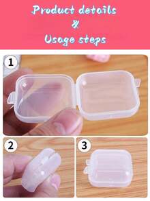 10/20/30/50pcs Jewelry Storage Boxes, Jewelry Organizer, Mini Plastic Storage Boxes, Multi-Functional Convenient With Lid Storage Boxes, Travel Earring Necklace Storage Boxes, Suitable For Display, Jewelry Storage, Organization. - Multicolor - View 8