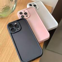 3pcs Solid Color Gradient Matte Anti-Drop Anti-Collision 3-Piece Phone Case Set Personalized For IPhone 16 Pro Max/17/16/15/14 Plus/13/12/11/Air And Series - Multicolor - View 3