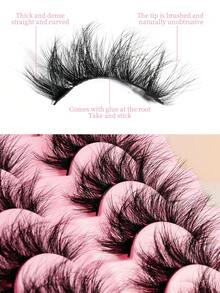 Thick And Fluffy Lashes, 3D Volumizing Effect, Rich Makeup Look, Strong Eye-Enlarging Effect - View 4