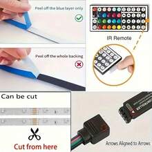 Acosh Neon RGB USB LED Night Light 1-40m LED Strip, Color Changing Smart Remote Control Light, 44-Key Control, Suitable For TV Screen, Desktop Backlight, Bedroom, Home, Party, Holiday Decoration - RGB - View 9