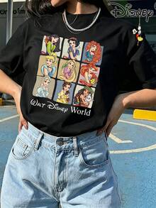Disney Women T-Shirts - Black - View 1