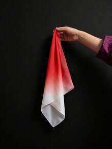 Selendang Tari Gradien Persegi 45cm*45cm, Sapu Tangan Ringan Berwarna Merah ke Kuning yang Mengalir untuk Latihan Tari, Pertunjukan, Latihan Ritme & Properti Panggung - MultiWarna - View 10