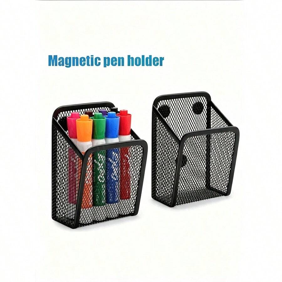 High‑Strength Magnet Creates Solid Grip On All Flat Metal Surfaces. Securely Holds The Mesh Basket On Whiteboards, Lockers, File Cabinets, Refrigerators And More, No Slipping Or Dropping.