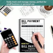 2 Packs B5 Budget Planner, Monthly Bill Payment Tracker Notebook, Household Finance Expense Record Log Book, Money Organizer For Home Budget Management - 1 Set - View 3