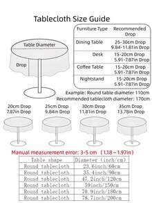 1PC Floral Embroidered Lace Round Tablecloth, Lightweight Hollow Decorative Table Cover, Suitable For Home, Wedding, Dining Table - Burgundy - View 9