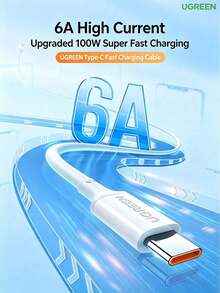 UGREEN L305 USB To Type-C Data Cable, 100W 6A Super Fast Charging, 10,000+ Bend Durability, USB 2.0 40MB/S High-Speed Data Transfer - View 3