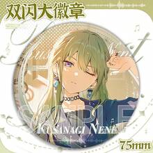 2026 1pc 2D Anime Music Character 75mm Holographic Button Badge, Collectible Pin For Backpack Bag Decor, Back-To-School Gift, Birthday Gift For Anime Fans - Multicolor - View 11