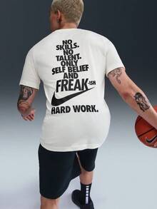 Nike 男式 AS GA M NK TEE 1 短袖 T 恤，针织圆领上衣 THV1694-133 - 白色 - 查看 4