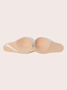 Lignisse Silicone Sticky Bra Invisible Push Up Strapless Backless Self-Adhesive Seamless Lift Gathering Deep V Plunge Bra Nipple Cover Women Intimates - Multicolor - View 5